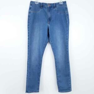 NEW H&M Skinny Ankle High Waist Blue Jeans  Size 33 Has Stretch